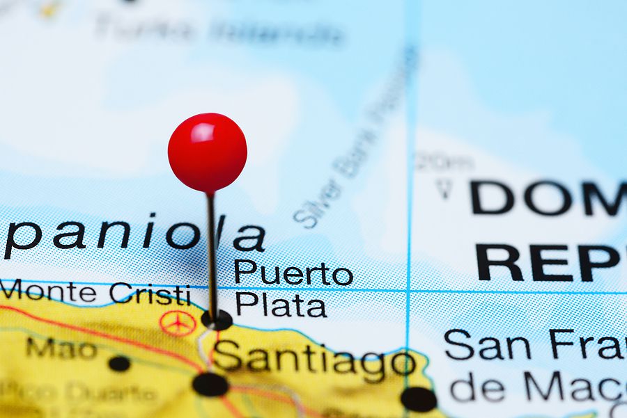 Map pin, Puerto Plata, Dominican Republic